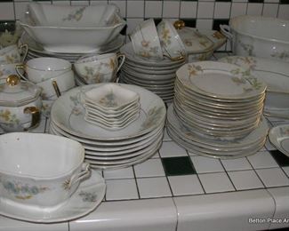 Victoria China Set, lots of pieces and very old.