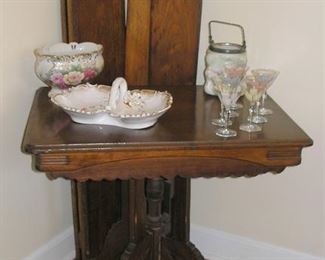 1880 era Side Table, the leafs are for the large Dining Table