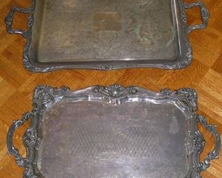Silverplate Large Trays, there are more also