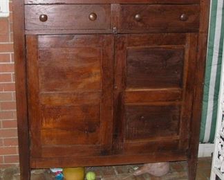 Another Photo of the Primitive Tennessee Pie Safe