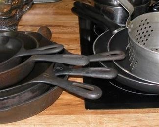 Wagner cast iron Pans