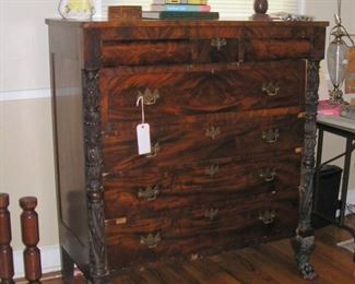 Another View of the Mahogany Flame Chest 3 ft 10 inches wide, 23 inches deep, 3 ft 6 inches tall