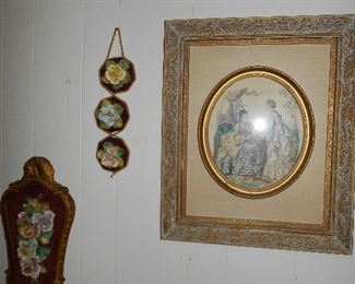 Lots of Victorian and other wall decor