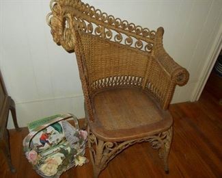 Antique photographer's chair/ we have a settee too
