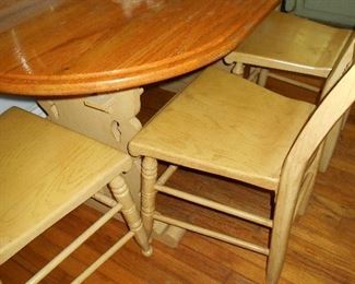 Mid century dining table  and 4 chairs