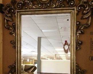 Very large ornate mirror