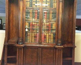 gorgeous cabinet with faux books