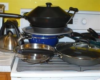 SEVERAL NICE POTS AND PANS