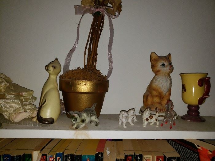 CATS CATS CATS! many cat figurines