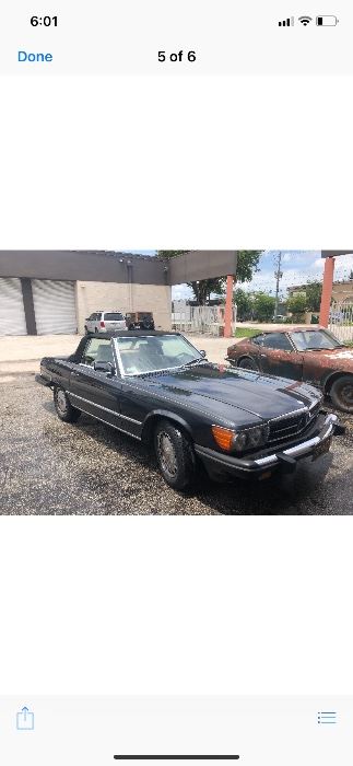 1986 Mercedes Benz 560SL   49,083 miles