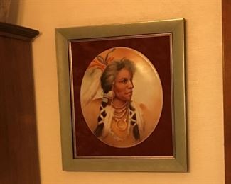 Native American china painting