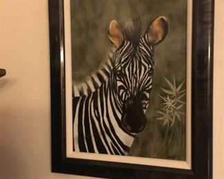 Zebra painting by Dona
