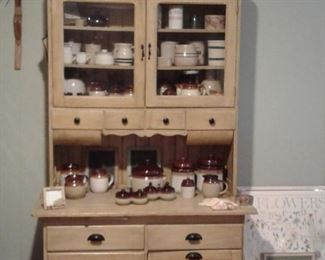 antique cabinet. hoosier style