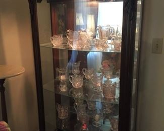Glass collection and curio cabinet