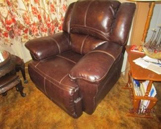 Large leather chair