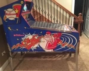 Available for Presale- $2200.00                                            
                    1991 Williams SLUGFEST Pinball Machine With Cards