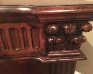 Small 2 Seater Bar with Brass Rail and Great Storage. Includes 2 Stools