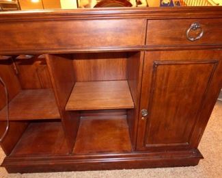 Small 2 Seater Bar with Brass Rail and Great Storage. Includes 2 Stools