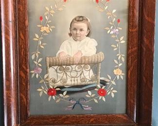 Fabulous Victorian frame and amazing little girl 