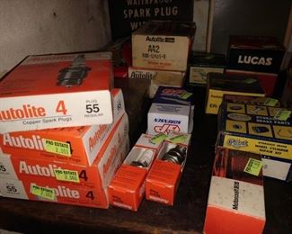 Garage:  Vintage Car Parts & Spark Plugs
