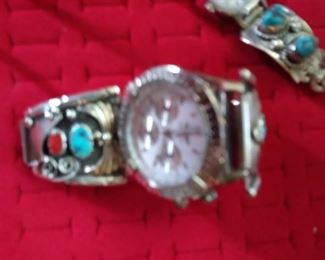 Turquoise man's watchband