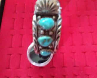Beautifully made SIGNED turquoise watch band