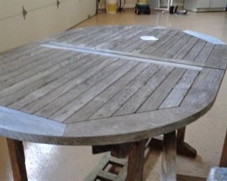 teak table w/6 chairs