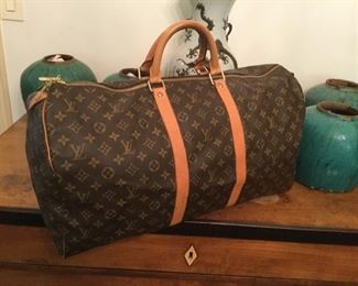  One of three Louis Vuitton Keepall