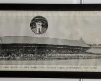 Panoramic View of Saratoga Srings Iconic Race Course (frame) 50 5/8" long x 11 1/8" tall