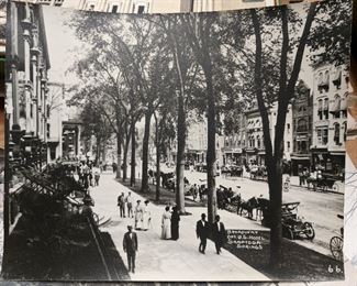 Saratoga Springs Broadway Street Scene Early George Bolster Photograph