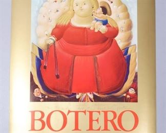 Vintage Botero Center for Inter-American Relations Poster inscribed to Carl Laanes