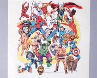 Marvel Comics 1975 Vintage Poster
