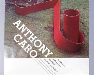 Anthnoy Caro MOMA 1975 Vintage Poster Signed by Artist
