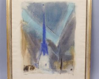 Lyonel Feininger Abstract Church Print 23"