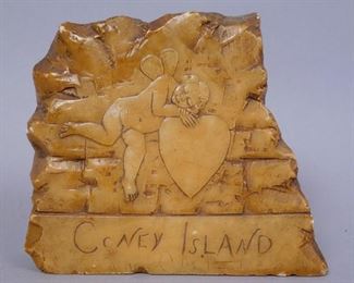 Coney Island folk art Cupid Sculpture, 4 3/4"
