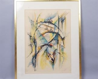 Roger Lersy Abstract Print 56/75. 33 1/2"