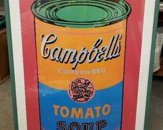 Andy Warhol Campbell's Soup Can Poster 41 1/2" x 29 1/2" 