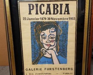 Francis Picabia Silkscreen Poster 31 x 23
