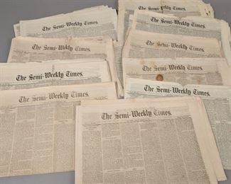 Group of 80+ Civil War era newspapers, selling as one lot