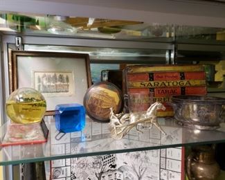 More of Extensive Saratoga Springs Memorabilia Collection, including Grand Union Hotel Souvenir Treenware and Hotel Silver