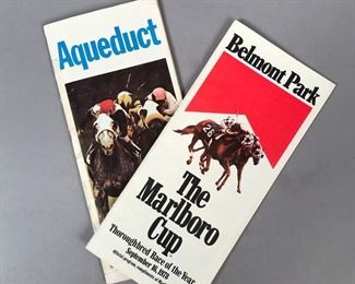 Horse Racing: Original Programs Aqueduct and Belmont Park The Marlboro Cup