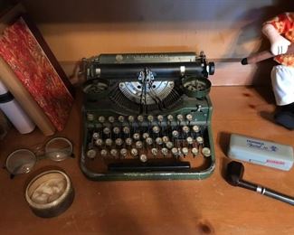 Antique typewriter, eyeglasses and more!