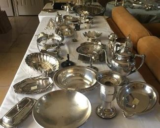 Great selection of silverware, more on next table