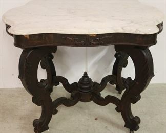 Turtle shape marble top table