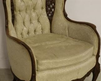Heavily carved vintage chair