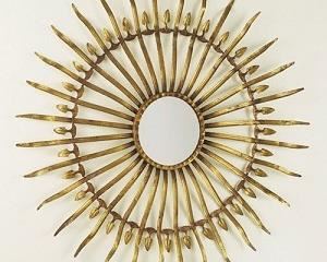 Modern History sunburst mirror