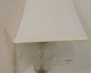 Vintage cut glass lamp