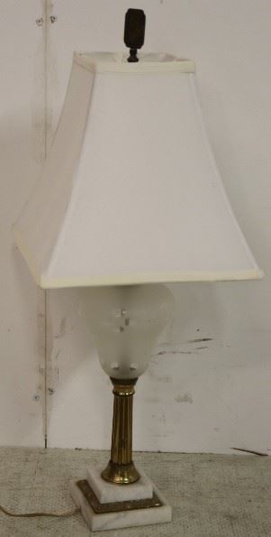 Vintage cut glass lamp