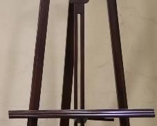 Carved mahogany easel