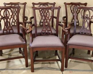 Set of Chippendale dining chairs